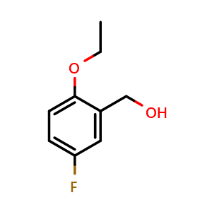 Chemical structure of (2-ethoxy-5-fluorophenyl)methanol , CAS 1096330-41-4, AChemBlock X173517