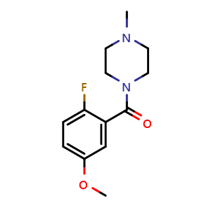 (2-Fluoro-5-methoxyphenyl)(4-methylpiperazin-1-yl)methanone