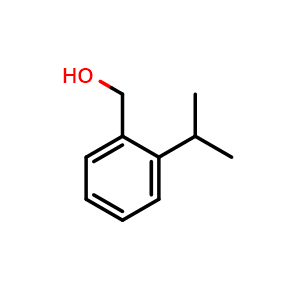 Chemical structure of (2-Isopropylphenyl)methanol , CAS 21190-34-1, AChemBlock X173600
