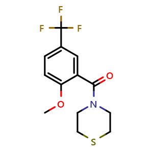 (2-Methoxy-5-(trifluoromethyl)phenyl)(thiomorpholino)methanone