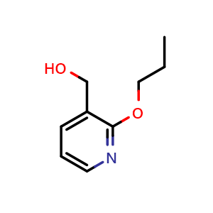 Chemical structure of (2-propoxypyridin-3-yl)methanol , CAS 1248798-32-4, AChemBlock X173614