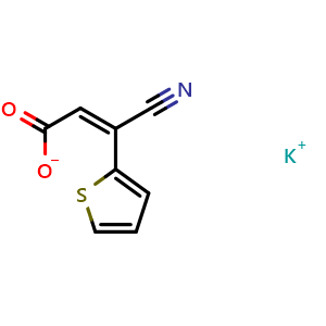(2Z)-3-cyano-3-(2-thienyl)acrylic acid potassium salt