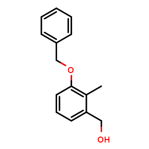 Chemical structure of (3-(benzyloxy)-2-methylphenyl)methanol , CAS 918524-13-7, AChemBlock X173634