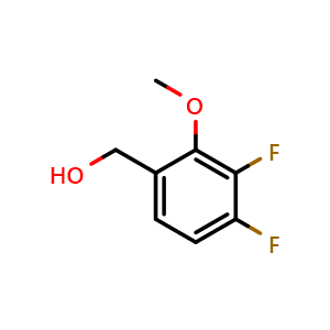 Chemical structure of (3,4-Difluoro-2-methoxyphenyl)methanol , CAS 1779895-68-9, AChemBlock X173653