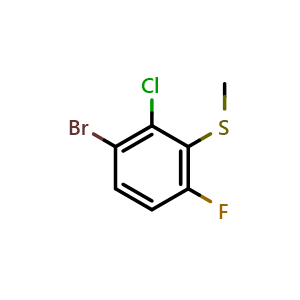 (3-Bromo-2-chloro-6-fluorophenyl)(methyl)sulfane