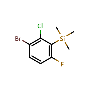 (3-Bromo-2-chloro-6-fluorophenyl)trimethylsilane