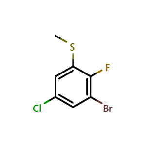 (3-Bromo-5-chloro-2-fluorophenyl)(methyl)sulfane