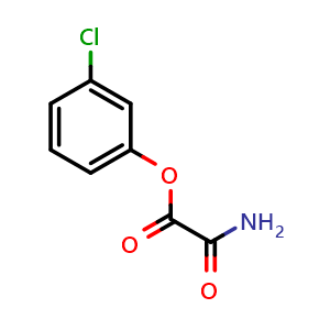 Chemical structure of (3-chloro-phenyl)-oxalamic acid , CAS 17709-99-8, AChemBlock X173816