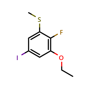 (3-Ethoxy-2-fluoro-5-iodophenyl)(methyl)sulfane