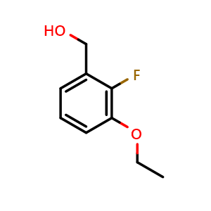 Chemical structure of (3-Ethoxy-2-fluorophenyl)methanol , CAS 2432848-61-6, AChemBlock X173828