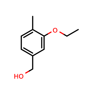 Chemical structure of (3-ethoxy-4-methylphenyl)methanol , CAS 1823878-79-0, AChemBlock X173833