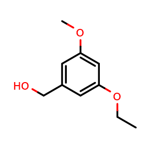 Chemical structure of (3-Ethoxy-5-methoxyphenyl)methanol , CAS 900154-79-2, AChemBlock X173837