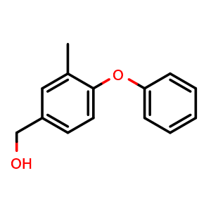 Chemical structure of (3-Methyl-4-phenoxyphenyl)methanol , CAS 1249825-00-0, AChemBlock X173885