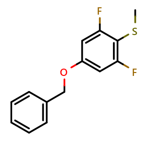 (4-(Benzyloxy)-2,6-difluorophenyl)(methyl)sulfane