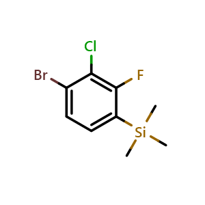 (4-Bromo-3-chloro-2-fluorophenyl)trimethylsilane