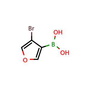 Chemical structure of (4-bromofuran-3-yl)boronic acid , CAS 1106677-21-7, AChemBlock X173964