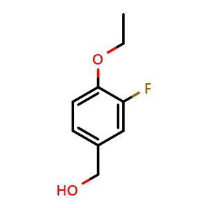 Chemical structure of (4-Ethoxy-3-fluorophenyl)methanol , CAS 1039954-14-7, AChemBlock X174018