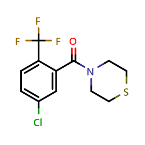 (5-Chloro-2-(trifluoromethyl)phenyl)(thiomorpholino)methanone