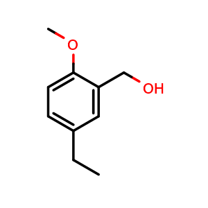 Chemical structure of (5-Ethyl-2-methoxyphenyl)methanol , CAS 1368710-89-7, AChemBlock X174168