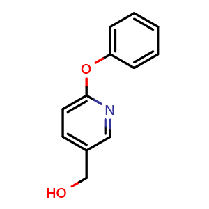 Chemical structure of (6-Phenoxy-3-pyridinyl)methanol , CAS 101990-68-5, AChemBlock X174232