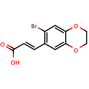(E)-3-(7-bromo-2,3-dihydrobenzo[b][1,4]dioxin-6-yl)acrylic acid