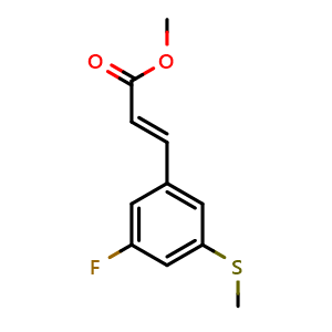 (E)-methyl 3-(3-fluoro-5-(methylthio)phenyl)acrylate