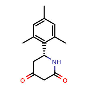 Chemical structure of (R)-6-mesitylpiperidine-2,4-dione , CAS 2832777-23-6, AChemBlock X174297