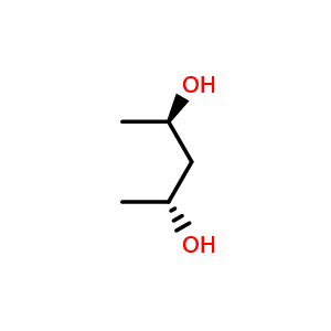 Chemical structure of (R,R)-(−)-2,4-Pentanediol , CAS 42075-32-1, AChemBlock X174303