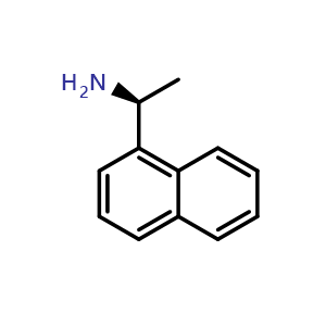 Chemical structure of (S)-1-(naphthalen-1-yl)ethanamine , CAS 10420-89-0, AChemBlock X174310