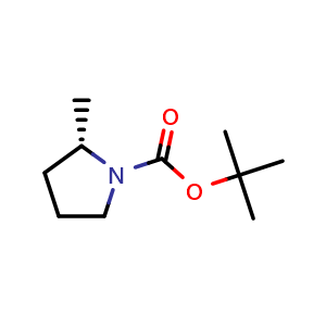 Chemical structure of (S)-1-Boc-2-Methylpyrrolidine , CAS 137496-71-0, AChemBlock X174311
