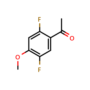 Chemical structure of 1-(2,5-Difluoro-4-methoxyphenyl)ethanone , CAS 1010800-85-7, AChemBlock X174407