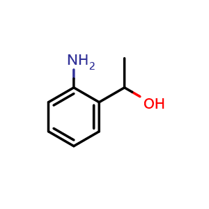 Chemical structure of 1-(2-Aminophenyl)ethan-1-ol , CAS 10517-50-7, AChemBlock X174427