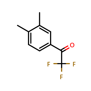 Chemical structure of 1-(3,4-Dimethylphenyl)-2,2,2-trifluoroethanone , CAS 75833-26-0, AChemBlock X174502