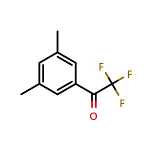 Chemical structure of 1-(3,5-Dimethylphenyl)-2,2,2-trifluoroethanone , CAS 132719-10-9, AChemBlock X174518