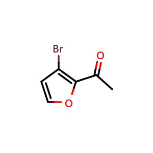 Chemical structure of 1-(3-Bromofuran-2-yl)ethanone , CAS 22037-29-2, AChemBlock X174548