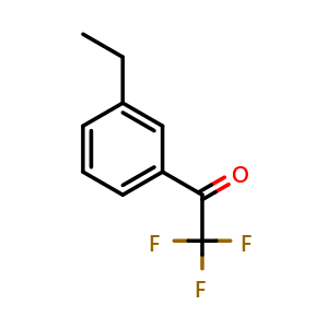 Chemical structure of 1-(3-Ethylphenyl)-2,2,2-trifluoroethanone , CAS 155628-01-6, AChemBlock X174582
