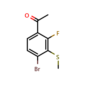 1-(4-Bromo-2-fluoro-3-(methylthio)phenyl)ethanone