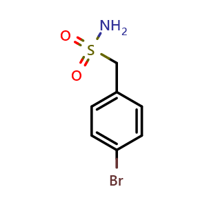 Chemical structure of 4-bromobenzenemethanesulfonamide , CAS 64732-38-3, AChemBlock X174621
