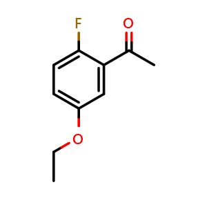 Chemical structure of 1-(5-Ethoxy-2-fluorophenyl)ethanone , CAS 1266581-00-3, AChemBlock X174719