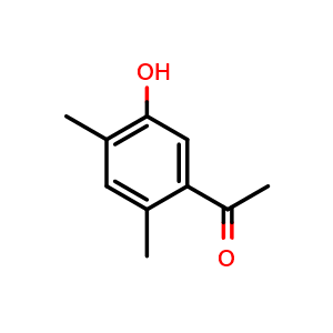 Chemical structure of 1-(5-Hydroxy-2,4-dimethylphenyl)ethanone , CAS 103323-25-7, AChemBlock X174722