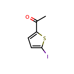 Chemical structure of 1-(5-Iodothiophen-2-yl)ethanone , CAS 30955-94-3, AChemBlock X174723
