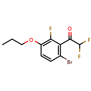1-(6-Bromo-2-fluoro-3-propoxyphenyl)-2,2-difluoroethanone