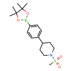 1-(methylsulfonyl)-4-(4-(4,4,5,5-tetramethyl-1,3,2-dioxaborolan-2-yl)phenyl)piperidine
