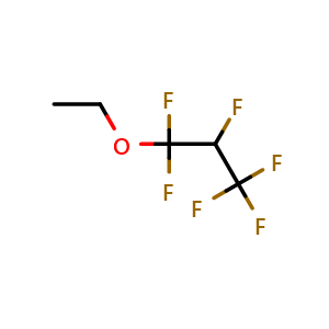 Chemical structure of 1,1,2,3,3,3-Hexafluoropropyl ethyl ether , CAS 380-34-7, AChemBlock X174825
