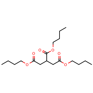 Chemical structure of 1,2,3-Propanetricarboxylic acid tributyl ester , CAS 38094-11-0, AChemBlock X174834