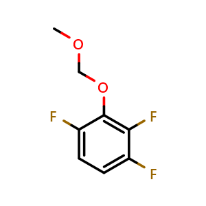 Chemical structure of 1,2,4-trifluoro-3-(methoxymethoxy)benzene , CAS 851341-33-8, AChemBlock X174845