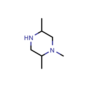 Chemical structure of 1,2,5-trimethyl-piperazine , CAS 1152368-00-7, AChemBlock X174854