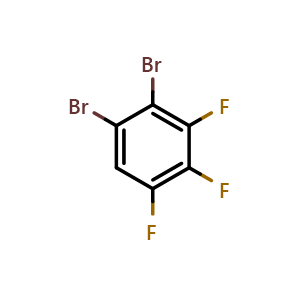 Chemical structure of 1,2-Dibromo-3,4,5-trifluorobenzene , CAS 17299-94-4, AChemBlock X174859
