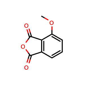 Chemical structure of 1,3-Isobenzofurandione,4-methoxy- , CAS 14963-96-3, AChemBlock X174953