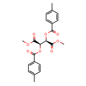 Chemical structure of 1,4-dimethyl (2R,3R)-2,3-bis[(4-methylphenyl)carbonyloxy]butanedioate , CAS 1773493-87-0, AChemBlock X174985